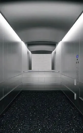 Goods lift cabin design reference from a supplier catalogue