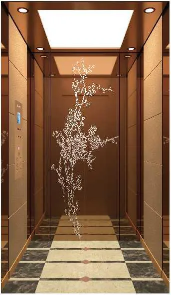 Home & villa lift cabin design reference from a supplier catalogue
