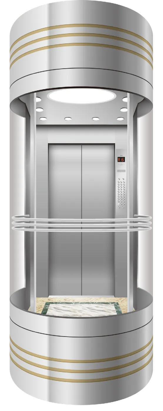 Panoramic & glass lift cabin design reference from a supplier catalogue