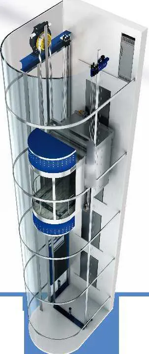 Panoramic & glass lift cabin design reference from a supplier catalogue