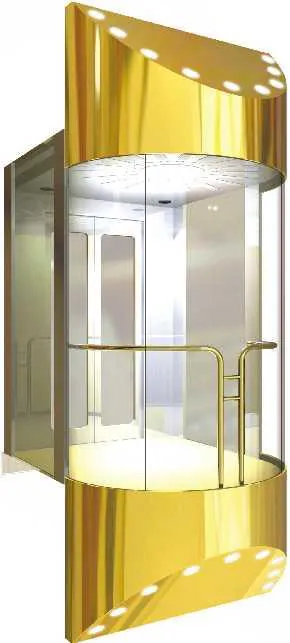 Panoramic & glass lift cabin design reference from a supplier catalogue