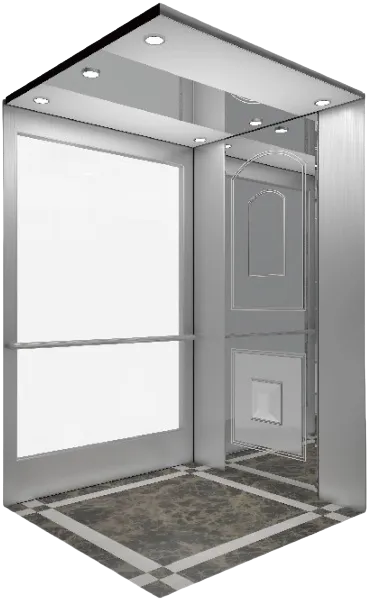 Panoramic & glass lift cabin design reference from a supplier catalogue