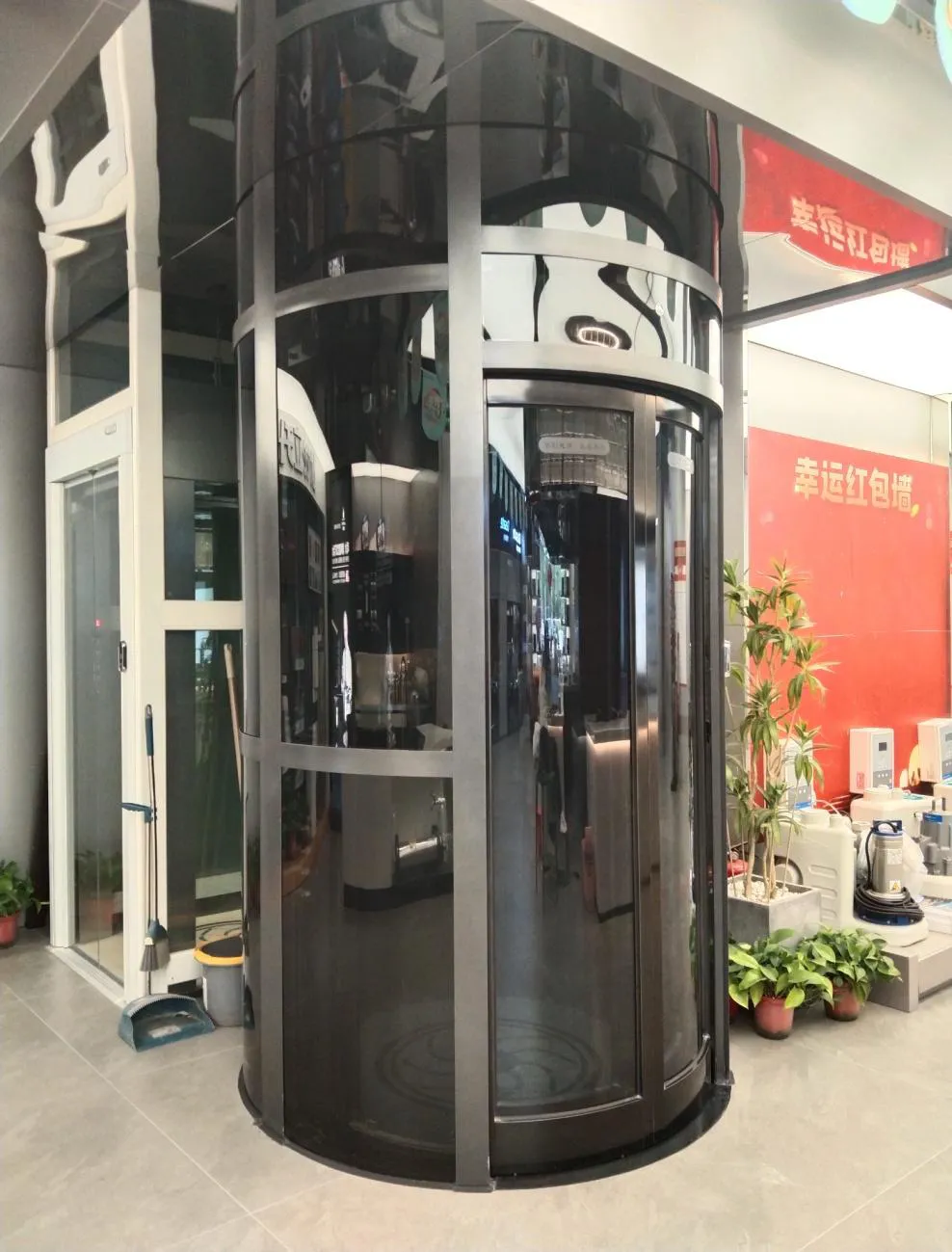 Panoramic & glass lift cabin design reference from a supplier catalogue