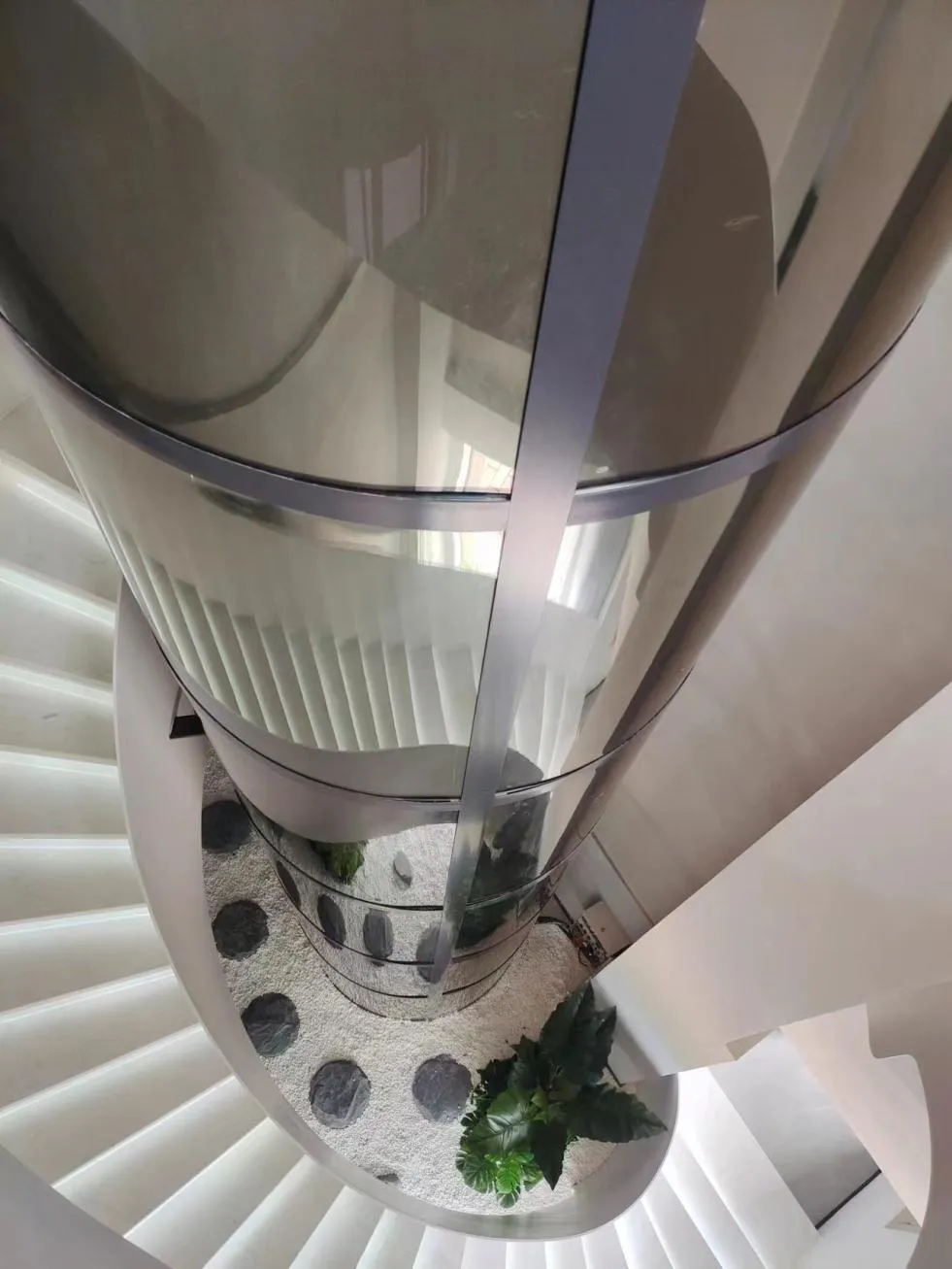 Panoramic & glass lift cabin design reference from a supplier catalogue