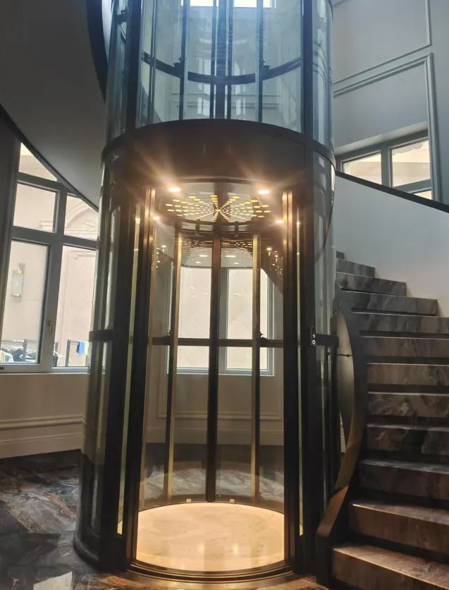 Panoramic & glass lift cabin design reference from a supplier catalogue