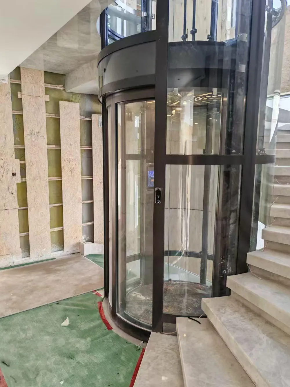 Panoramic & glass lift cabin design reference from a supplier catalogue