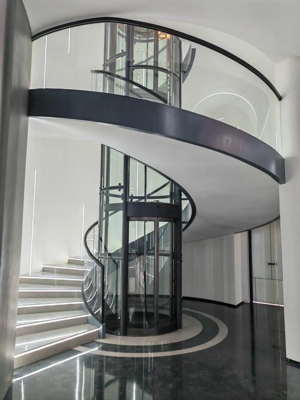 Panoramic & glass lift cabin design reference from a supplier catalogue