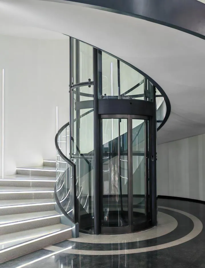 Panoramic & glass lift cabin design reference from a supplier catalogue