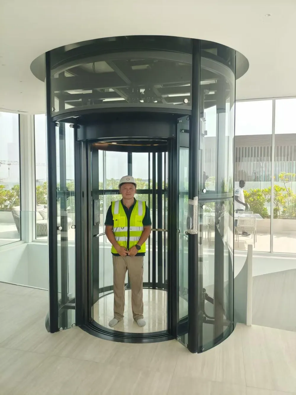 Panoramic & glass lift cabin design reference from a supplier catalogue