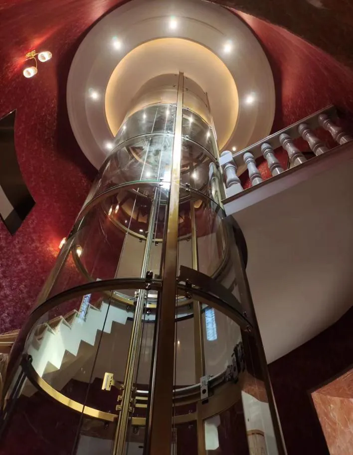 Panoramic & glass lift cabin design reference from a supplier catalogue