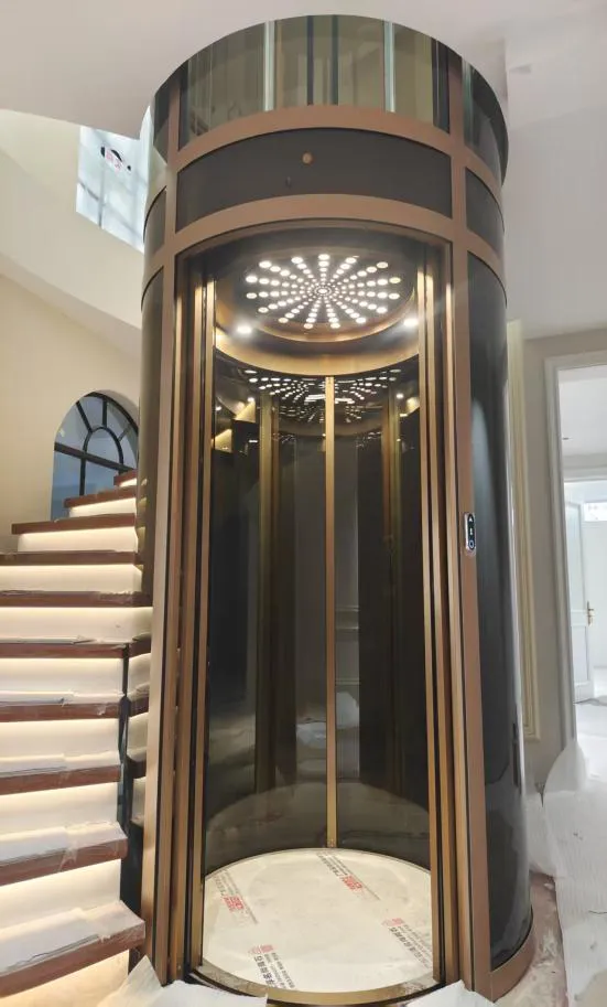 Panoramic & glass lift cabin design reference from a supplier catalogue