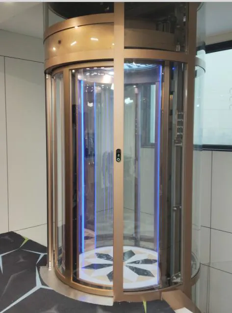 Panoramic & glass lift cabin design reference from a supplier catalogue