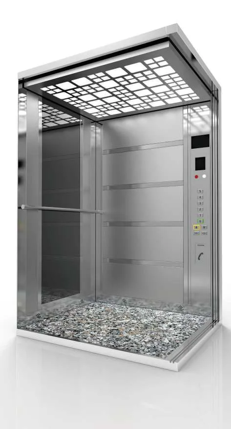 Passenger lift cabin design reference from a supplier catalogue