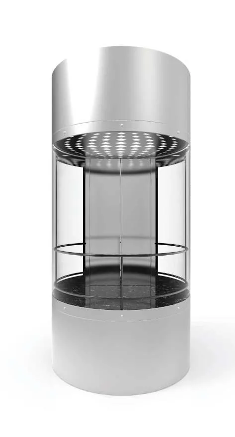 Passenger lift cabin design reference from a supplier catalogue