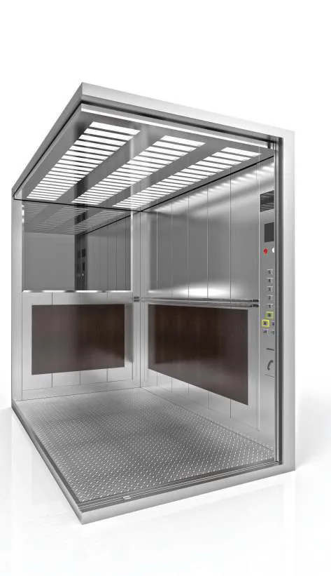 Passenger lift cabin design reference from a supplier catalogue