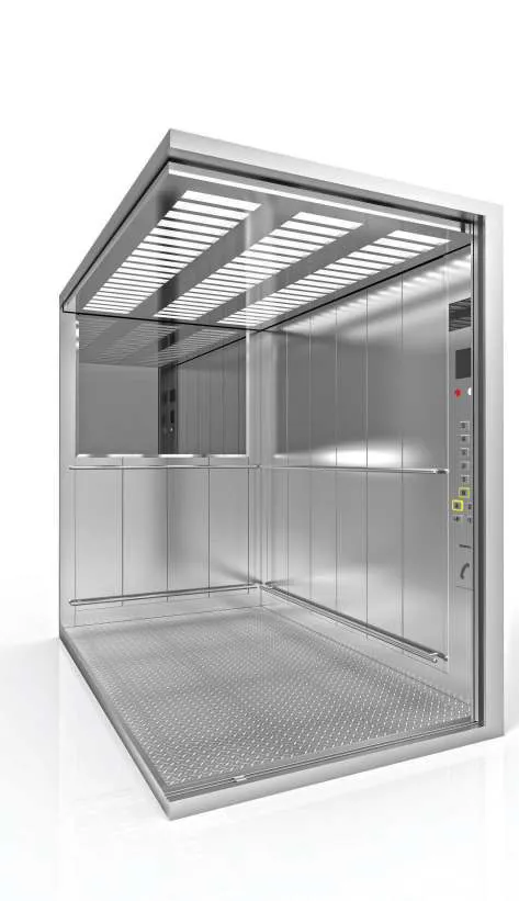Passenger lift cabin design reference from a supplier catalogue