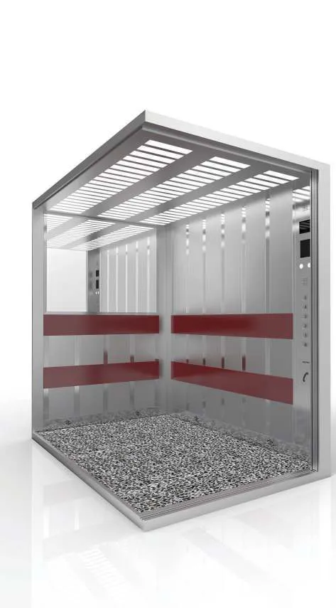 Passenger lift cabin design reference from a supplier catalogue