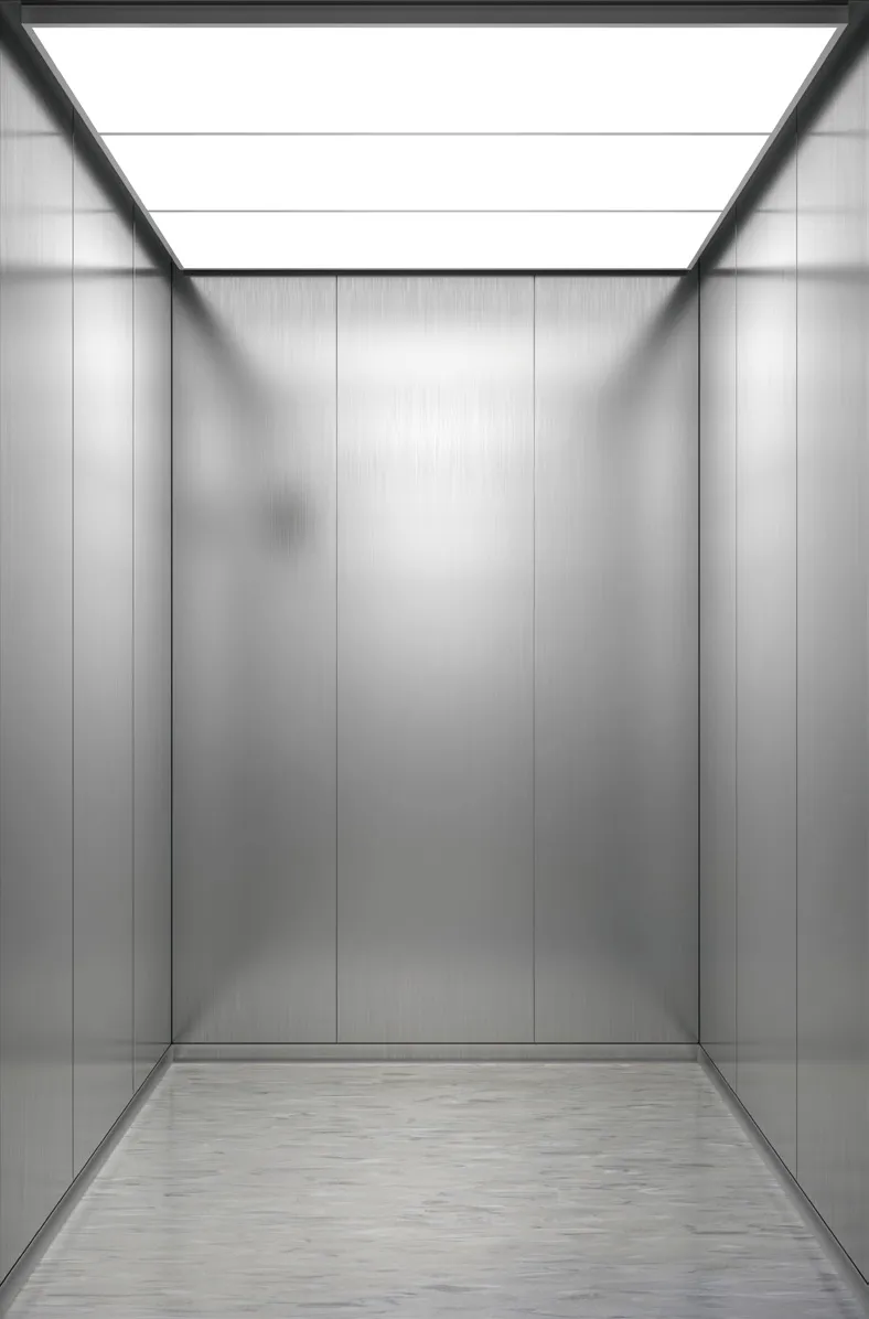 Passenger lift cabin design reference from a supplier catalogue
