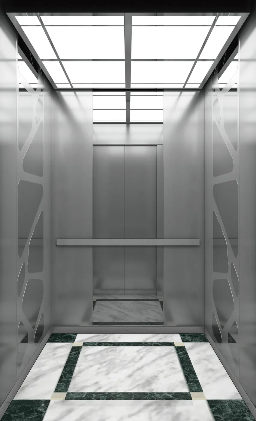 Passenger lift cabin design reference from a supplier catalogue