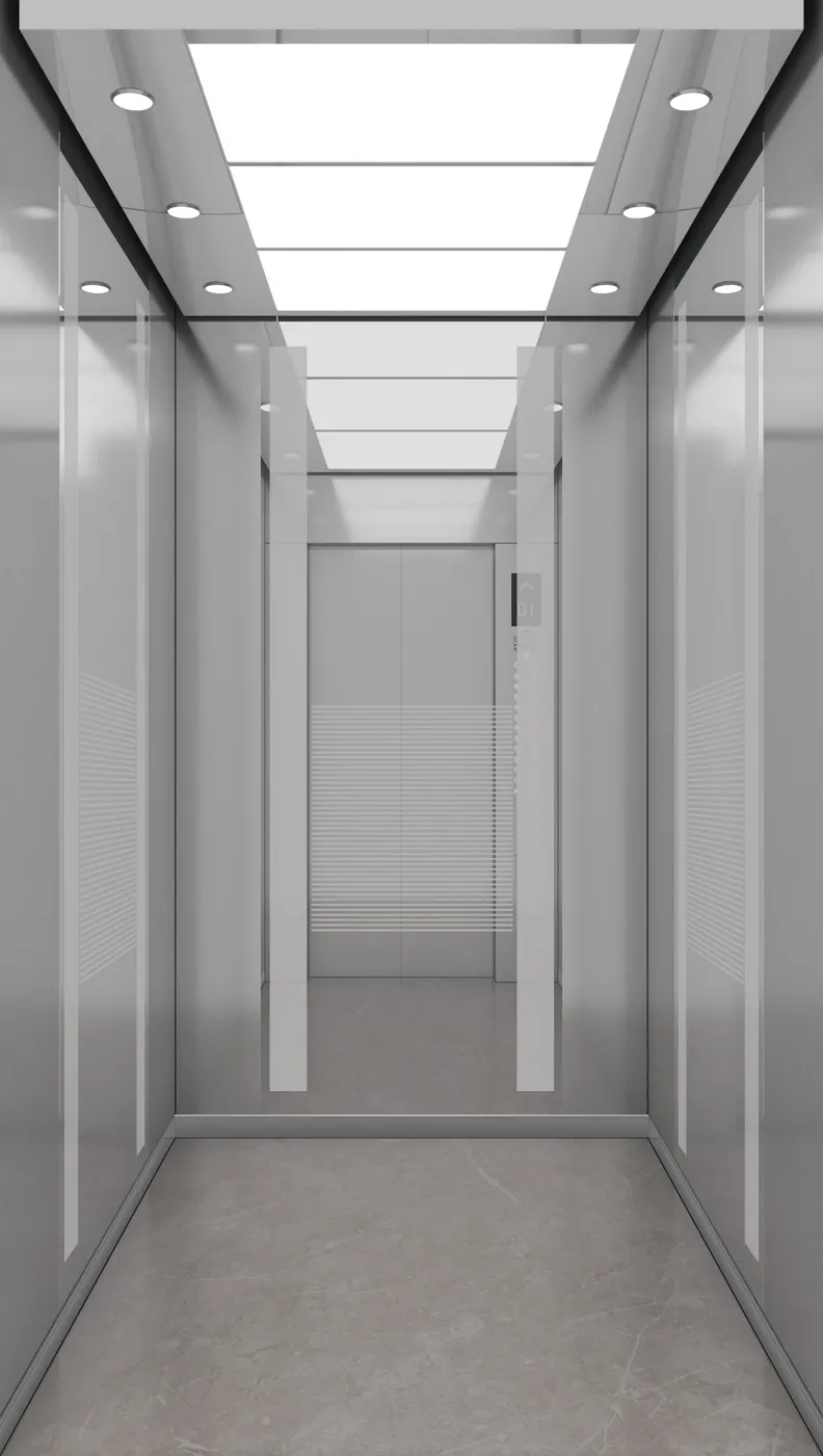 Passenger lift cabin design reference from a supplier catalogue