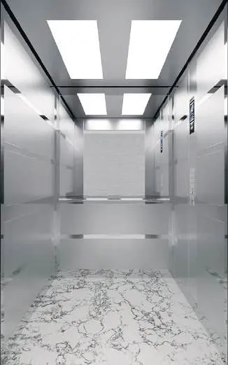 Passenger lift cabin design reference from a supplier catalogue