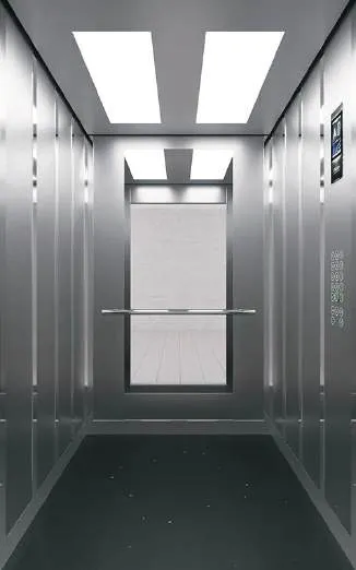 Passenger lift cabin design reference from a supplier catalogue