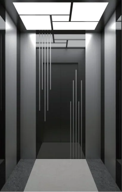 Passenger lift cabin design reference from a supplier catalogue