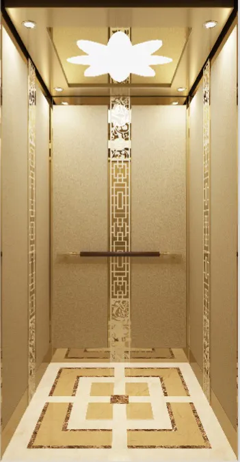 Passenger lift cabin design reference from a supplier catalogue