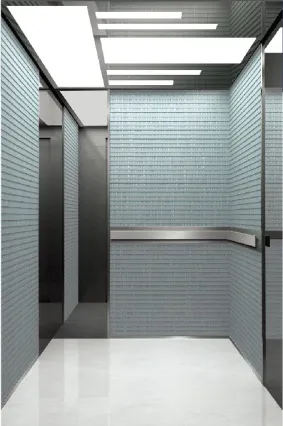 Passenger lift cabin design reference from a supplier catalogue