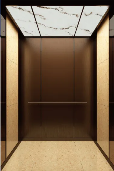 Passenger lift cabin design reference from a supplier catalogue