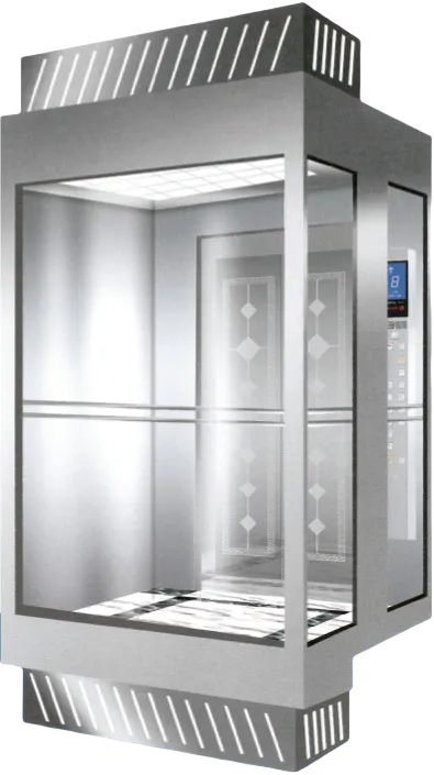Passenger lift cabin design reference from a supplier catalogue