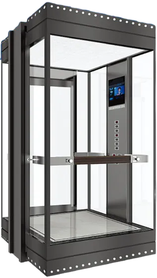 Passenger lift cabin design reference from a supplier catalogue