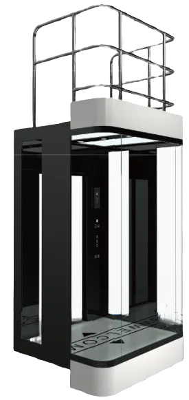 Passenger lift cabin design reference from a supplier catalogue