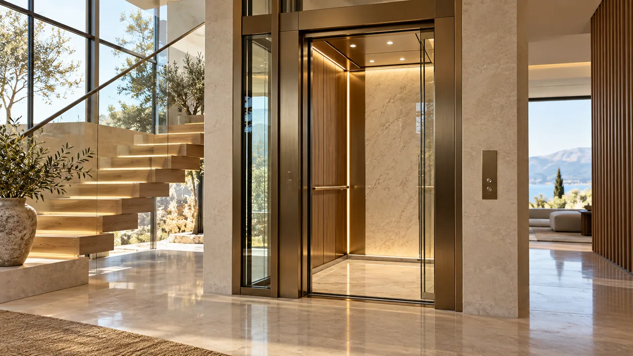 Architectural design concept for Home & Villa Lifts in Dubai